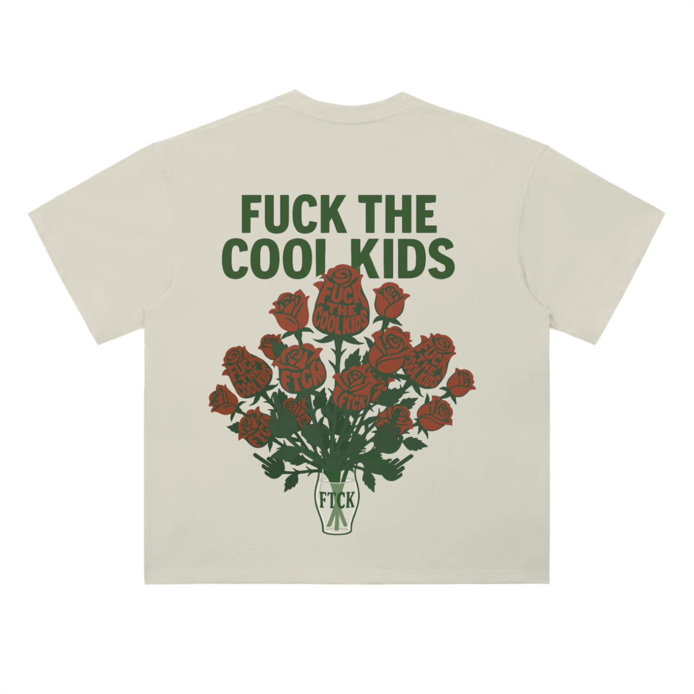 FTCK Dropped Shoulder Tee – “Fuck the Cool Kids” Statement Shirt
