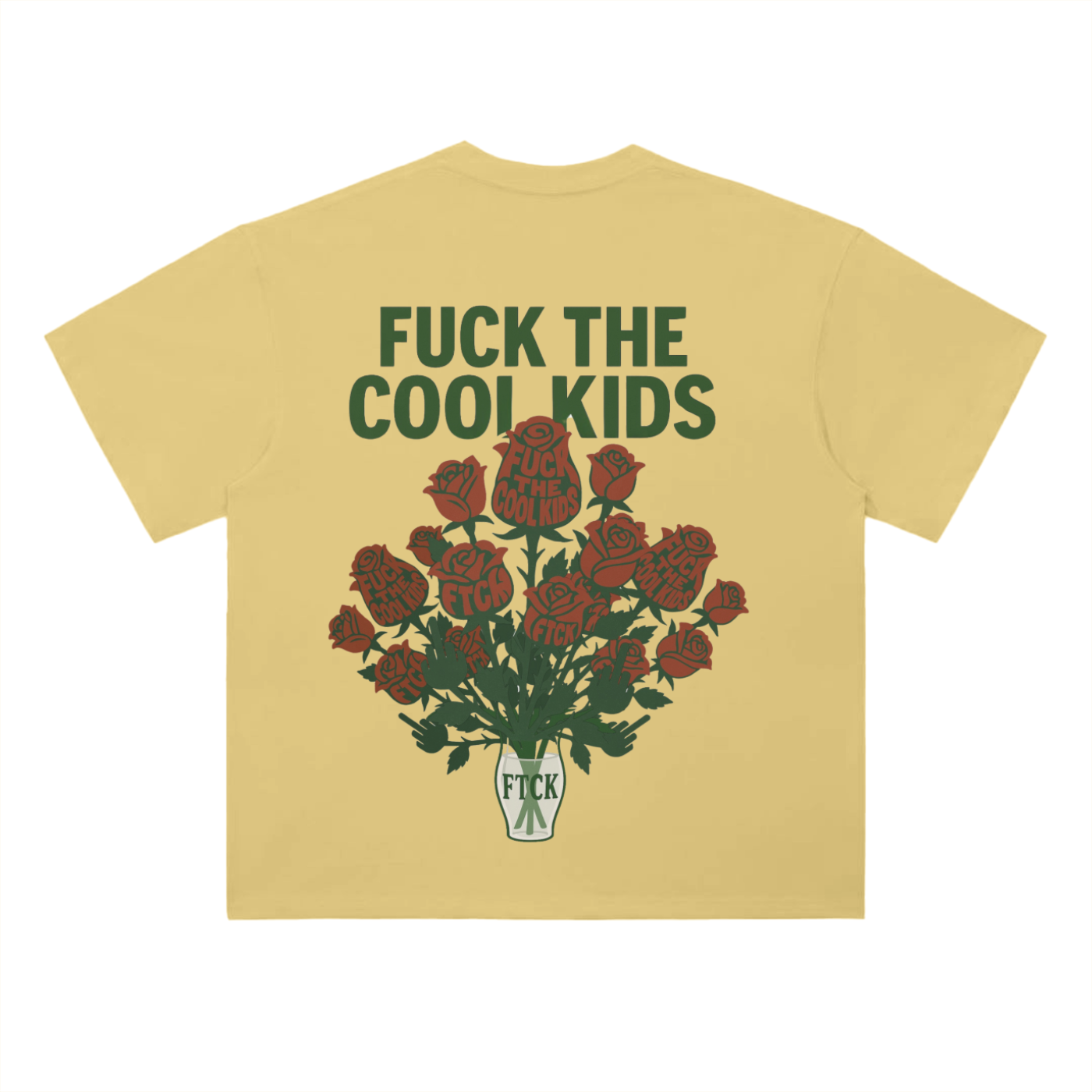 FTCK Dropped Shoulder Tee – “Fuck the Cool Kids” Statement Shirt