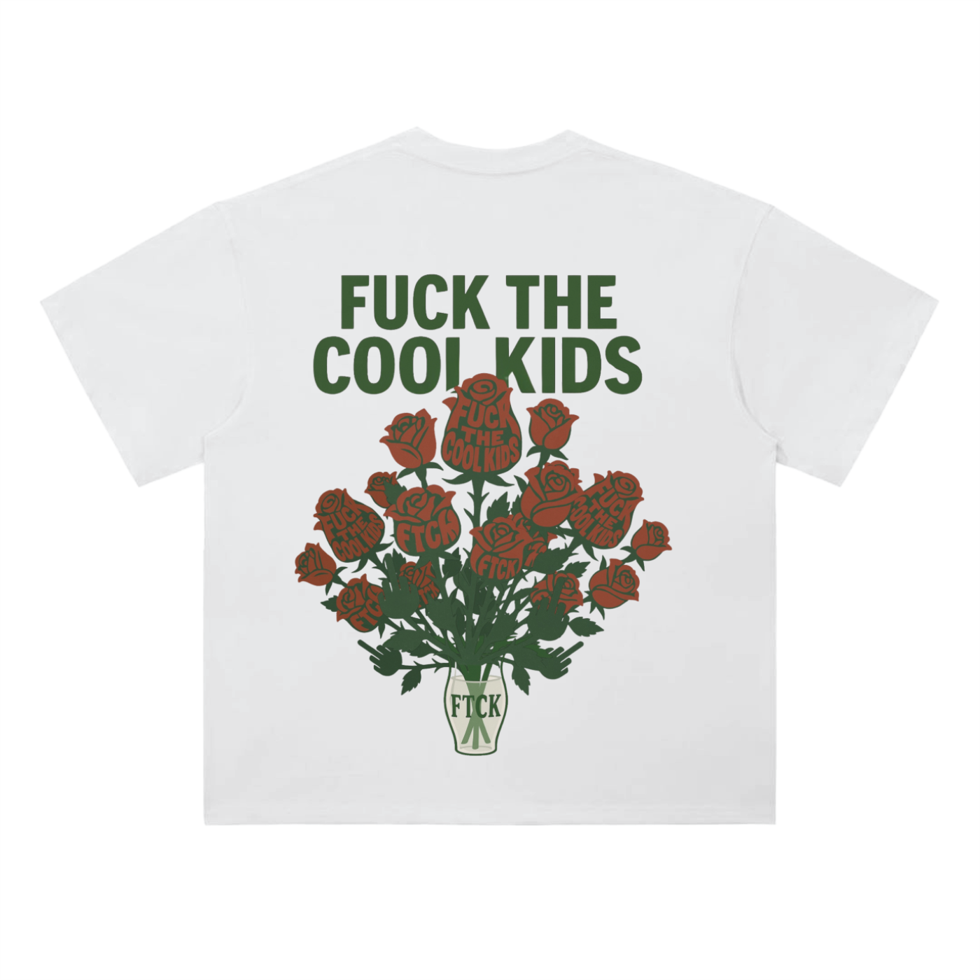 FTCK Dropped Shoulder Tee – “Fuck the Cool Kids” Statement Shirt