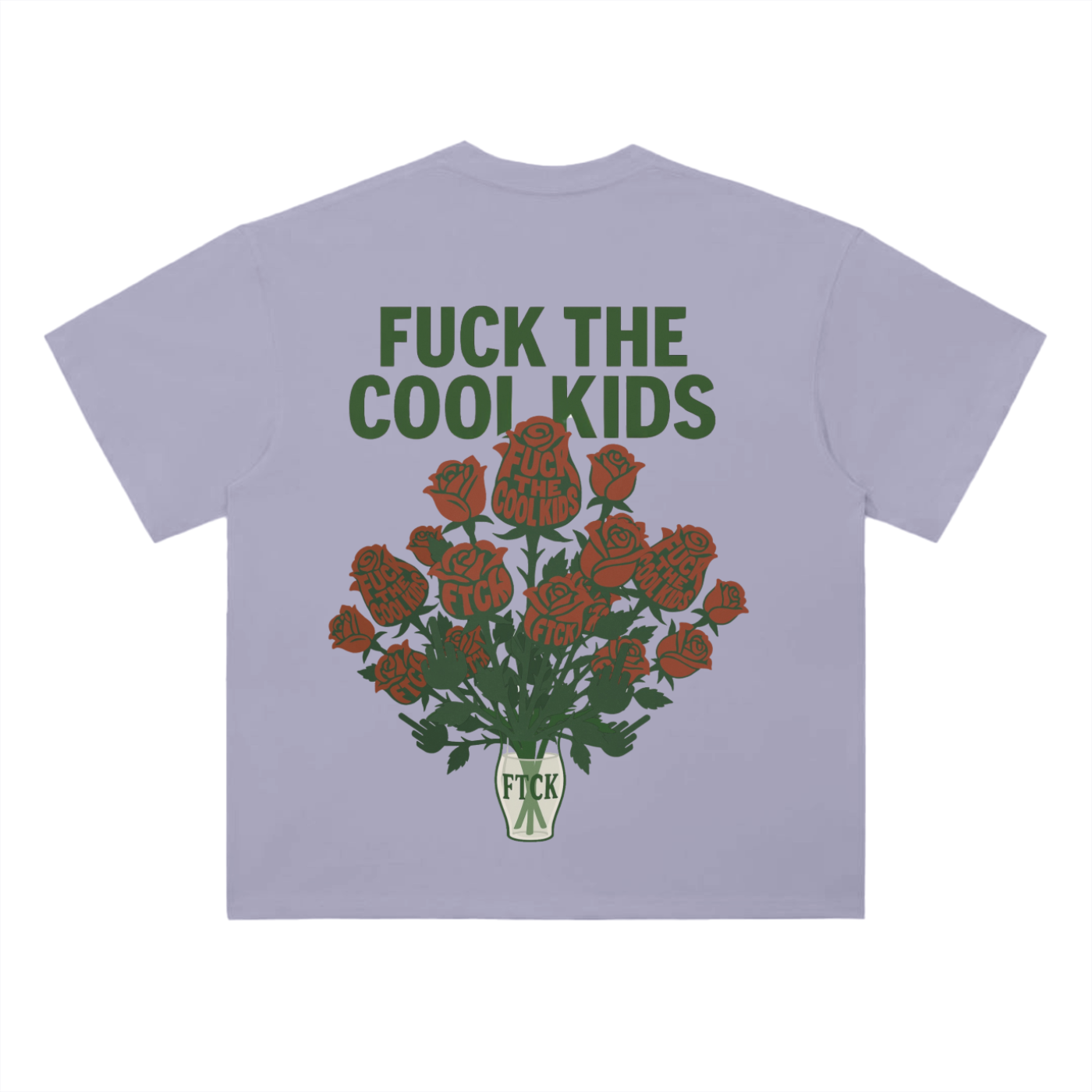 FTCK Dropped Shoulder Tee – “Fuck the Cool Kids” Statement Shirt