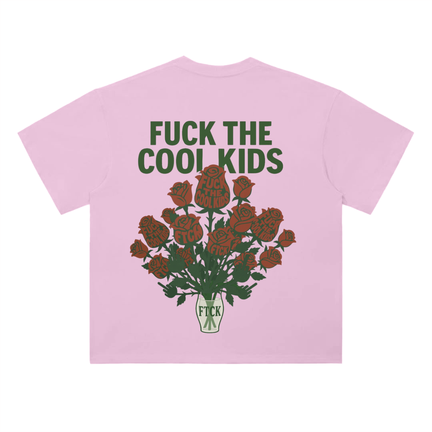 FTCK Dropped Shoulder Tee – “Fuck the Cool Kids” Statement Shirt